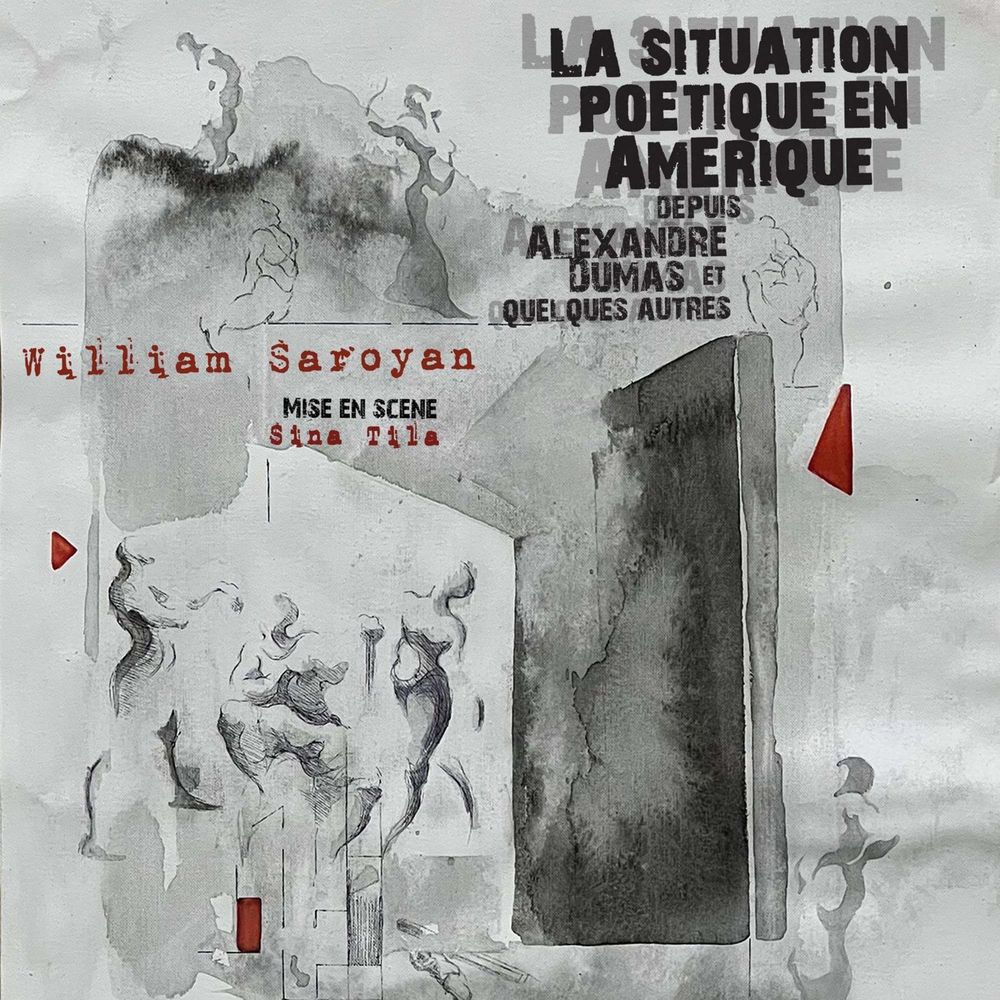 Affiche de La situation poétique en Amérique, illustration de Samira Pahlavani